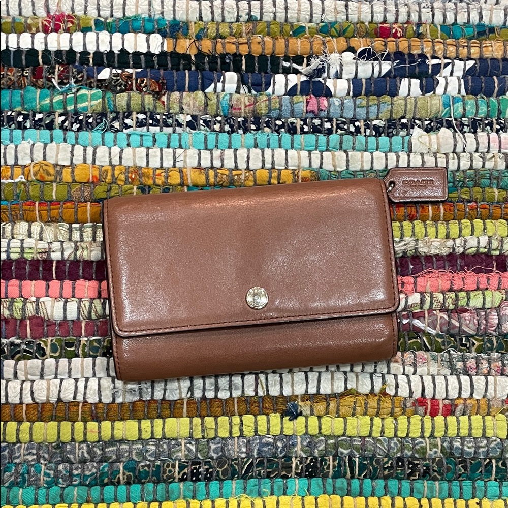 Coach Tan Leather Wallet